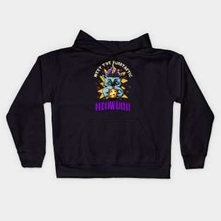 Meowdini Funny Cat Magician Fortune Teller Cat Fun Kids Hoodie